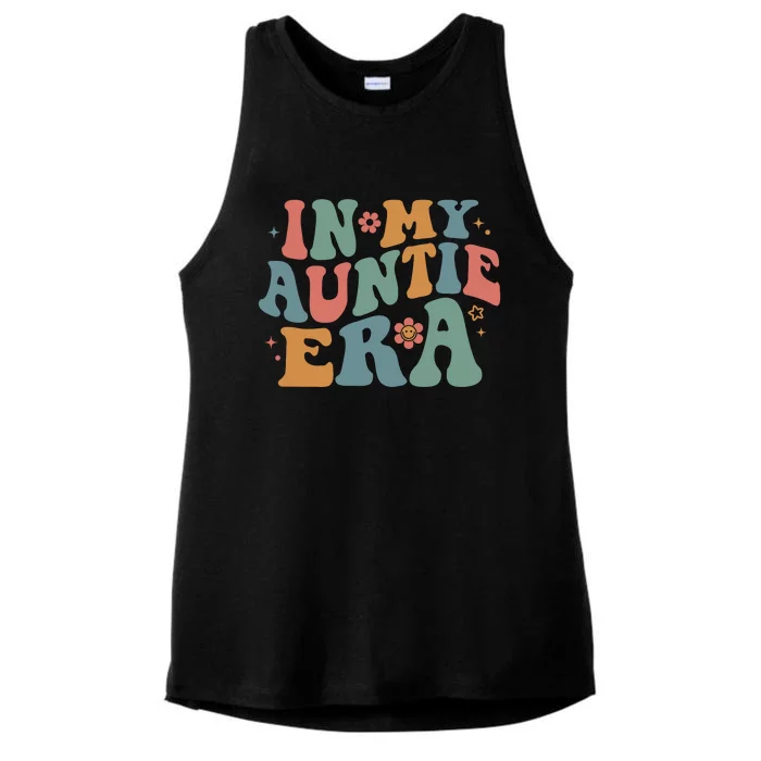 Cute In My Auntie Era Fun Aunt Ladies Tri-Blend Wicking Tank