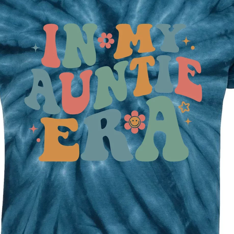 Cute In My Auntie Era Fun Aunt Kids Tie-Dye T-Shirt