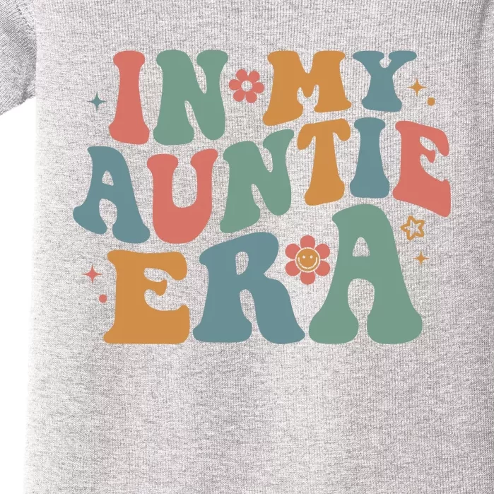 Cute In My Auntie Era Fun Aunt Baby Bodysuit