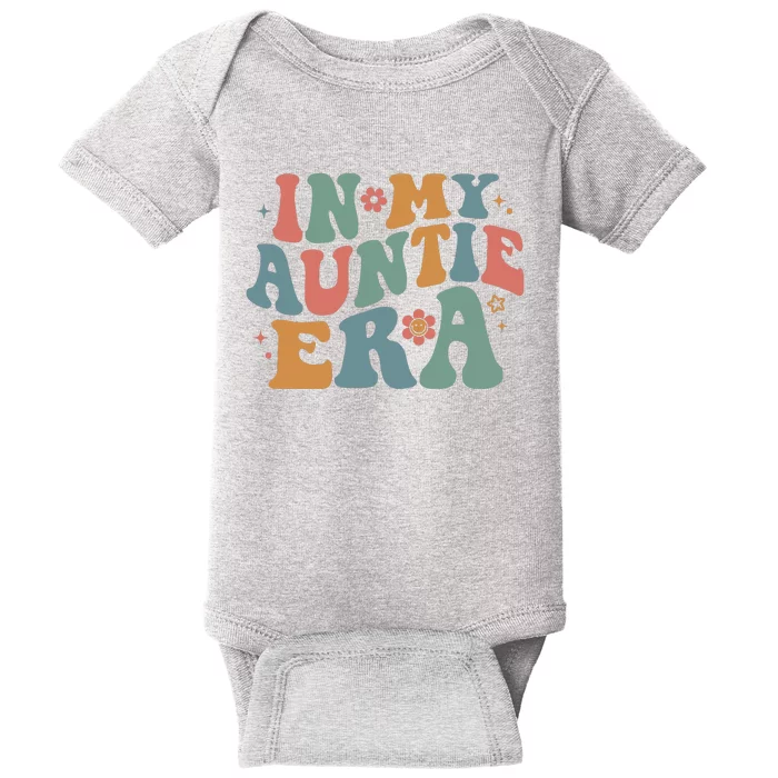 Cute In My Auntie Era Fun Aunt Baby Bodysuit