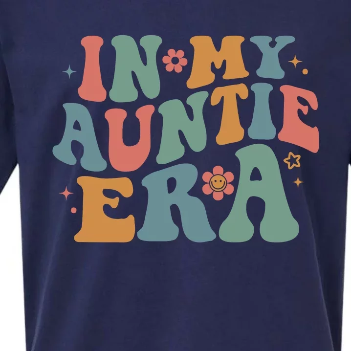 Cute In My Auntie Era Fun Aunt Sueded Cloud Jersey T-Shirt