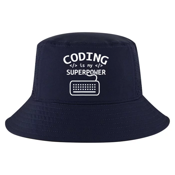 Coding Is My Superpower Coder Code Software Programmer Cool Comfort Performance Bucket Hat