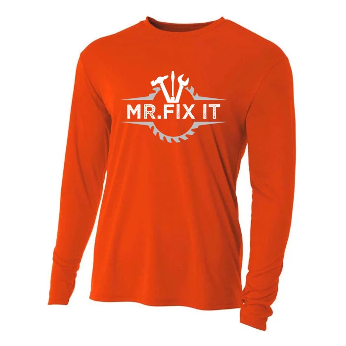 Craft I Mr Fix It I Mechanic Worker Handy Cute Gift Cooling Performance Long Sleeve Crew