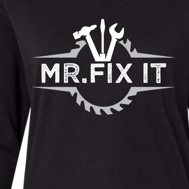 Craft I Mr Fix It I Mechanic Worker Handy Cute Gift Womens Cotton Relaxed Long Sleeve T-Shirt