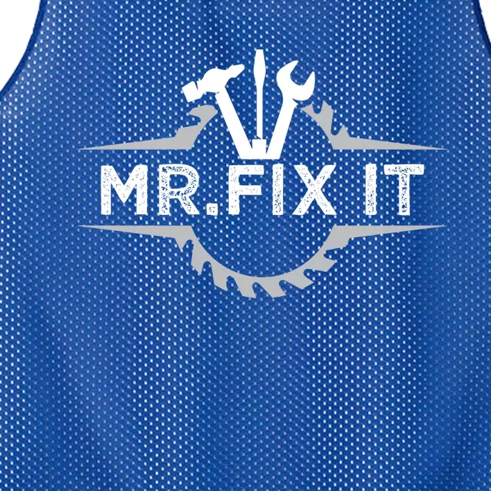 Craft I Mr Fix It I Mechanic Worker Handy Cute Gift Mesh Reversible Basketball Jersey Tank