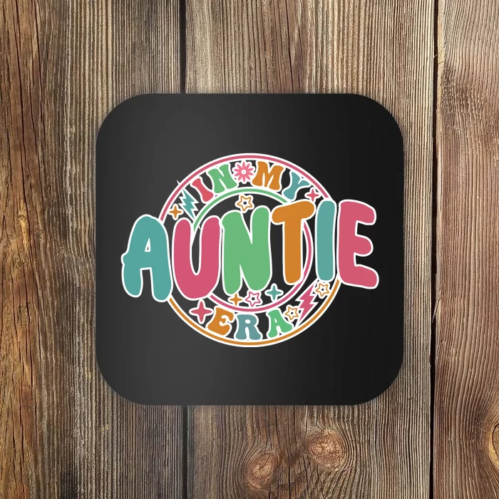 Colorful In My Auntie Era Fun Aunt Coaster