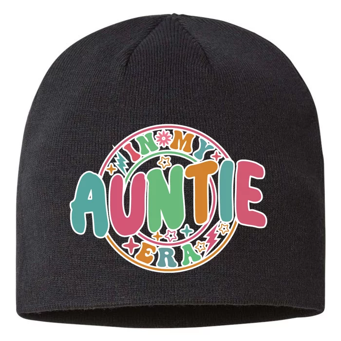 Colorful In My Auntie Era Fun Aunt 8 1/2in Sustainable Knit Beanie