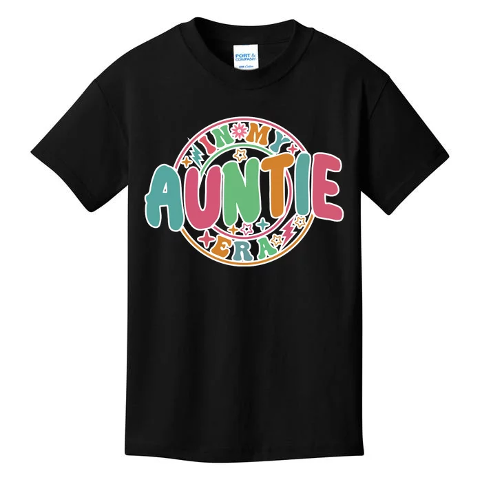 Colorful In My Auntie Era Fun Aunt Kids T-Shirt