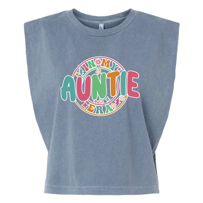 Colorful In My Auntie Era Fun Aunt Garment-Dyed Women's Muscle Tee