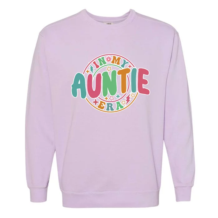 Colorful In My Auntie Era Fun Aunt Garment-Dyed Sweatshirt