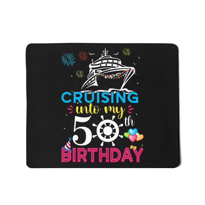 Cruising Into My 50th Birthday Cruise Party Mousepad