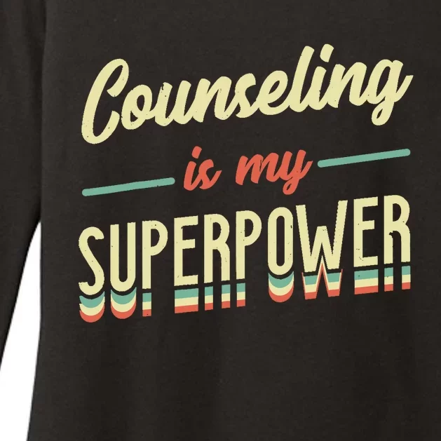 Counseling Is My Superpower School Counselor Womens CVC Long Sleeve Shirt