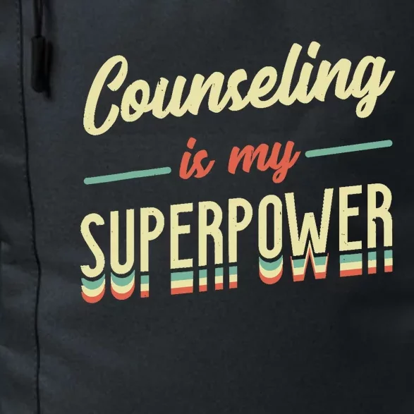 Counseling Is My Superpower School Counselor Daily Commute Backpack