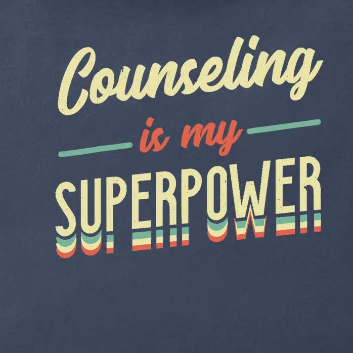 Counseling Is My Superpower School Counselor Zip Tote Bag