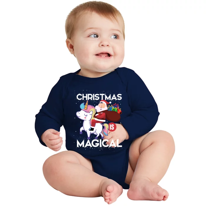 Christmas Is Magical Gift Baby Long Sleeve Bodysuit