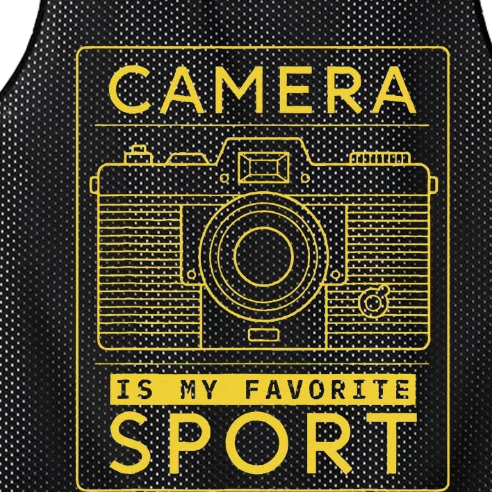 Camera Is My Favorite Sport Photographer And Camera Lover Mesh Reversible Basketball Jersey Tank