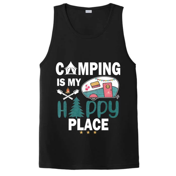 Camping Is My Happy Place Performance Tank