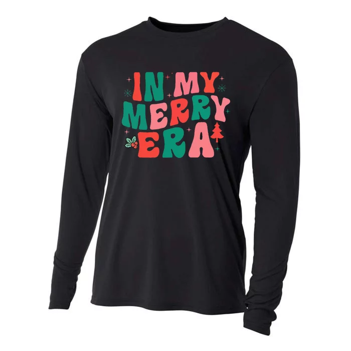 Christmas In My Merry Era Xmas Holiday Christmas Cooling Performance Long Sleeve Crew