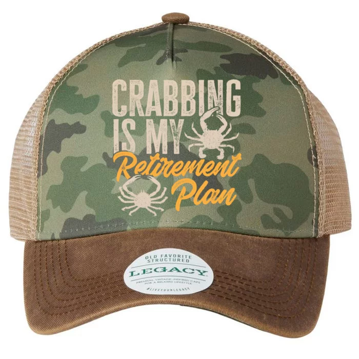 Crabbing Is My Retiret Plan Crab Hunter Gift Legacy Tie Dye Trucker Hat