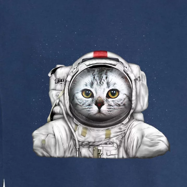 Catstronaut In Meowterspace Funny Cat Garment-Dyed Sweatshirt