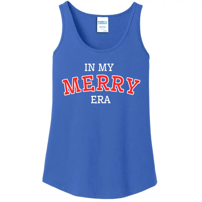 Christmas In My Merry Era Xmas Holiday Christmas Gift Ladies Essential Tank