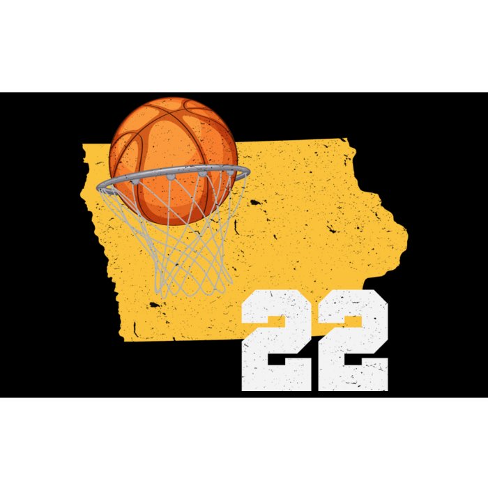 Clark Iowa Map 22 Basketball Lover Bumper Sticker