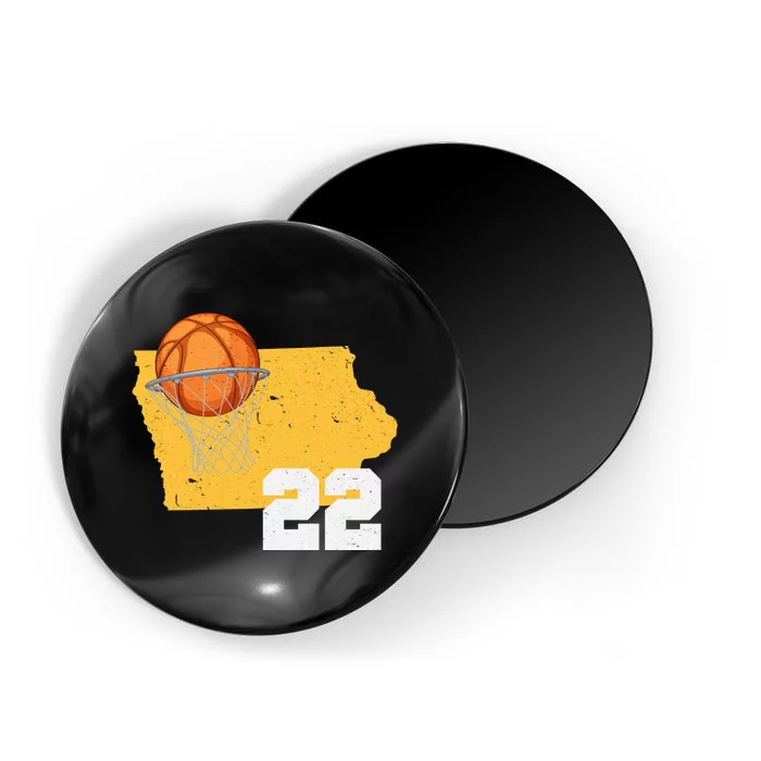 Clark Iowa Map 22 Basketball Lover Magnet