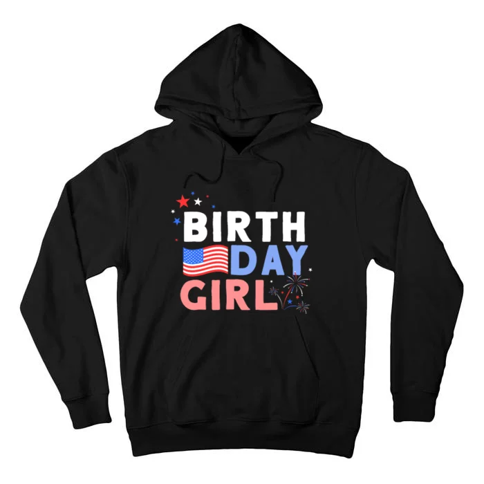 Cute It's My Birthday 4th of July Design For Wo Tall Hoodie