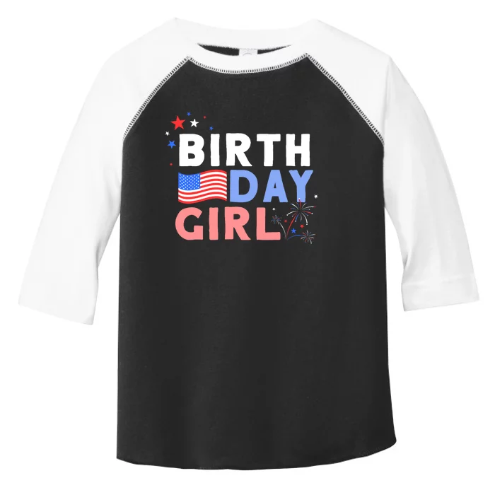 Cute It's My Birthday 4th of July Design For Wo Toddler Fine Jersey T-Shirt