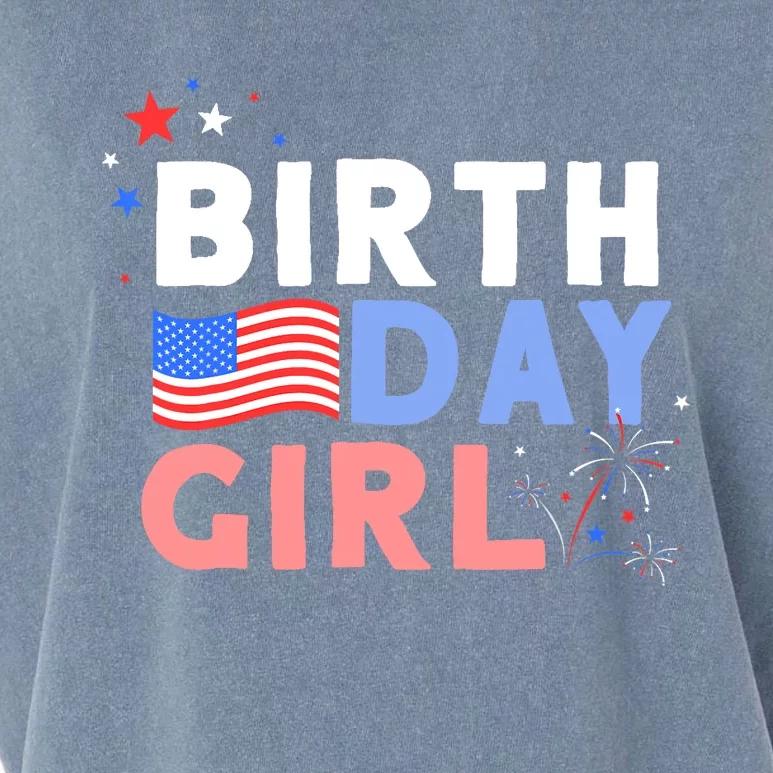 Cute It's My Birthday 4th of July Design For Wo Garment-Dyed Women's Muscle Tee