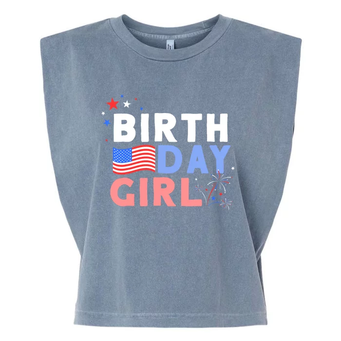 Cute It's My Birthday 4th of July Design For Wo Garment-Dyed Women's Muscle Tee