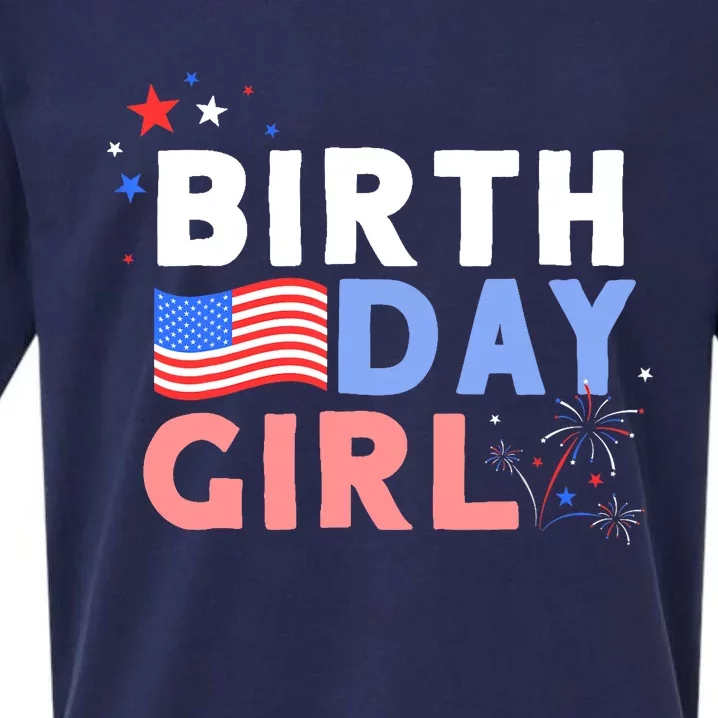 Cute It's My Birthday 4th of July Design For Wo Sueded Cloud Jersey T-Shirt