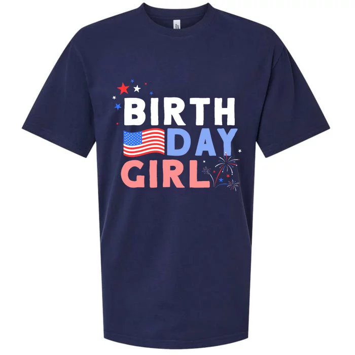 Cute It's My Birthday 4th of July Design For Wo Sueded Cloud Jersey T-Shirt