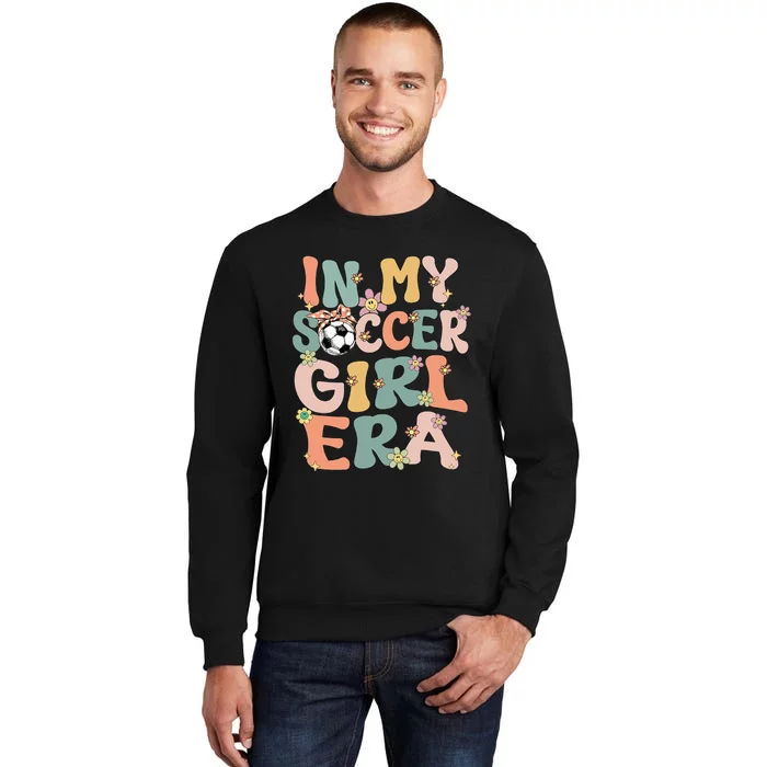 Cute In My Soccer Era Retro Groovy Soccer Sweatshirt