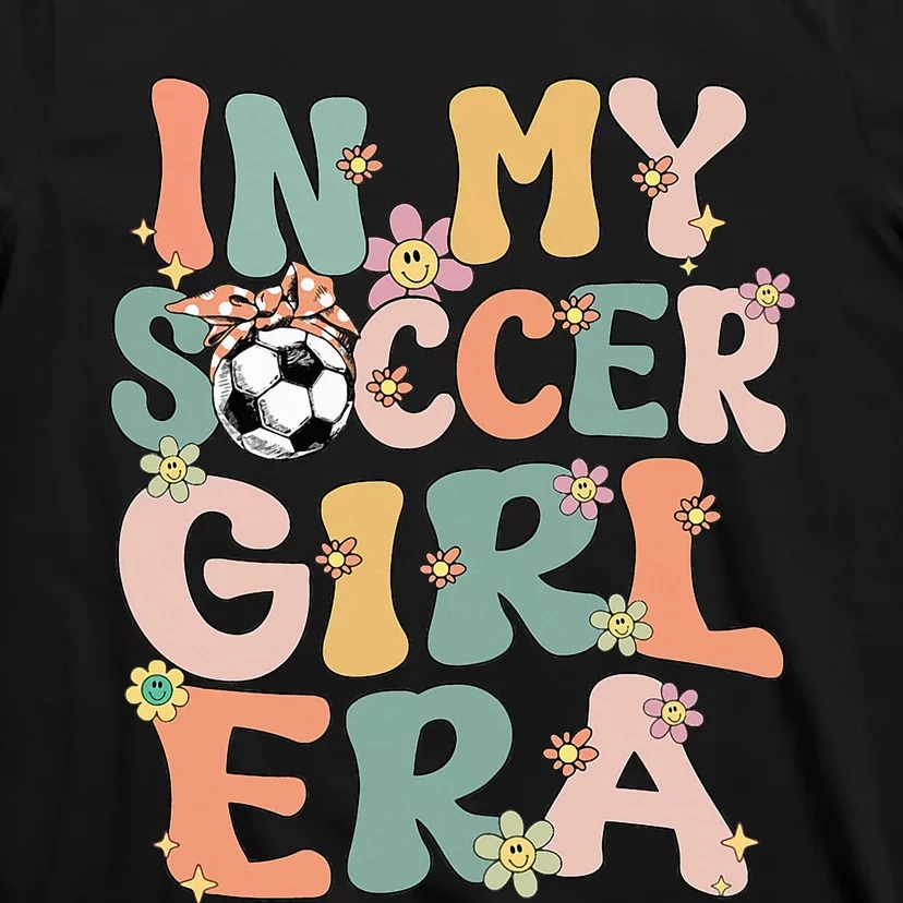 Cute In My Soccer Era Retro Groovy Soccer T-Shirt