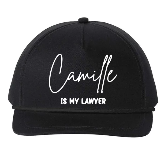 Camille Is My Lawyer Funny Law Trial Justice Cute Gift Snapback Five-Panel Rope Hat