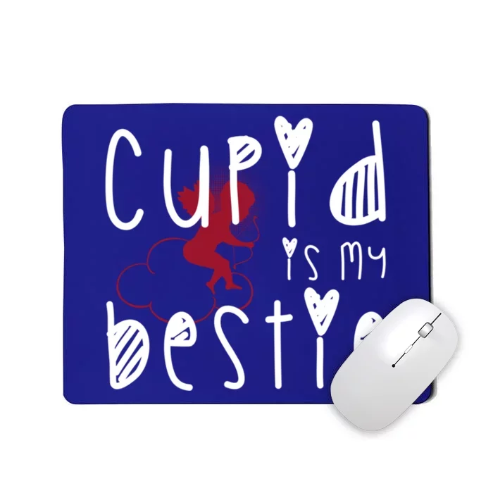 Cupid Is My Bestie Cute Gift Mousepad