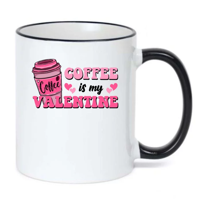 Coffee Is My Valentine Retro Cute Black Color Changing Mug