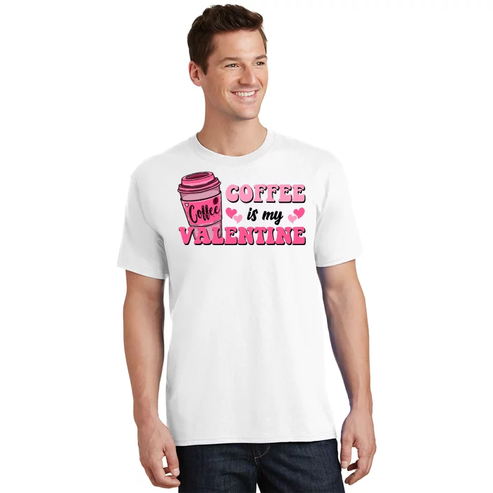 Coffee Is My Valentine Retro Cute T-Shirt