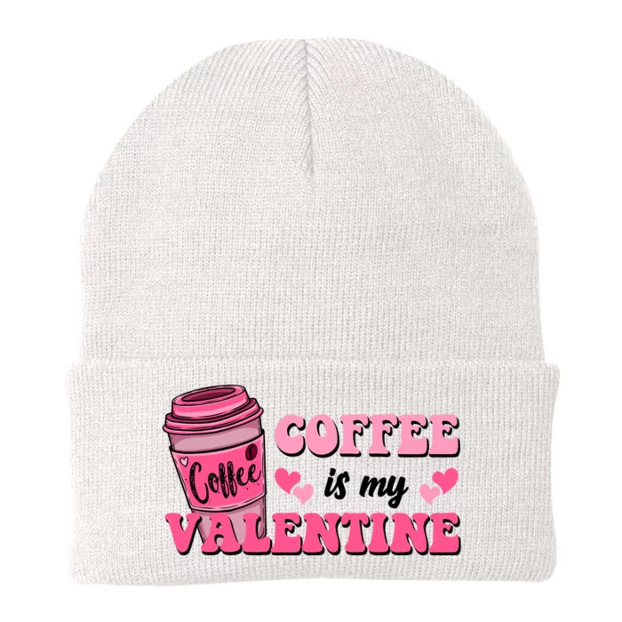 Coffee Is My Valentine Retro Cute Knit Cap Winter Beanie