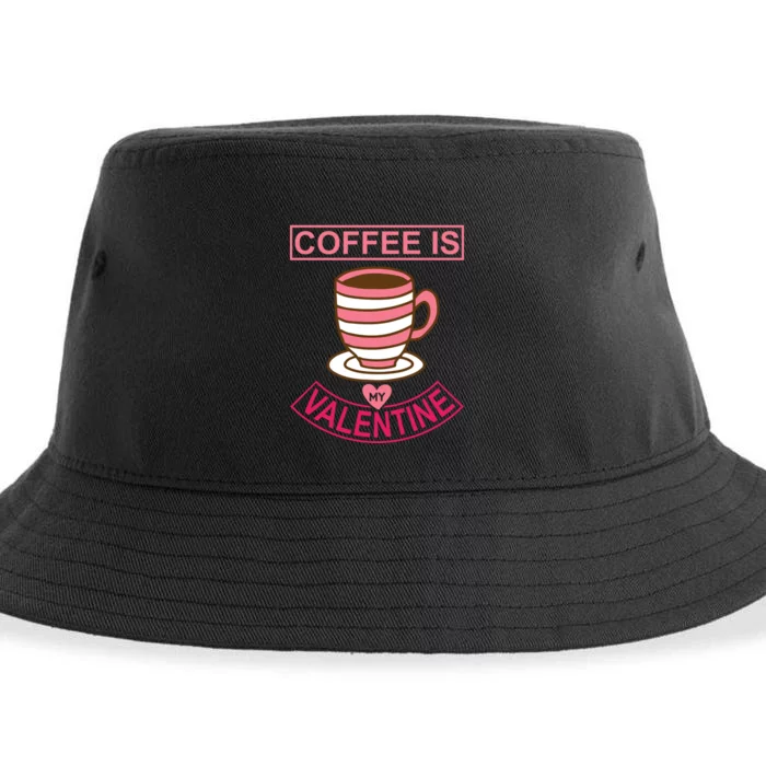 Coffee Is My Valentine Sustainable Bucket Hat