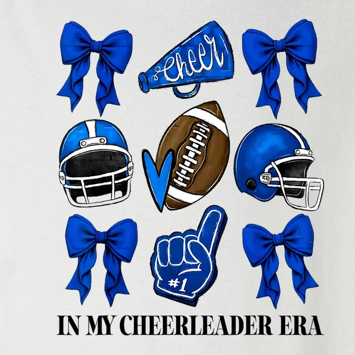 Cheer In My Cheerleader Era Cheer Coquette Football Gift Toddler Long Sleeve Shirt