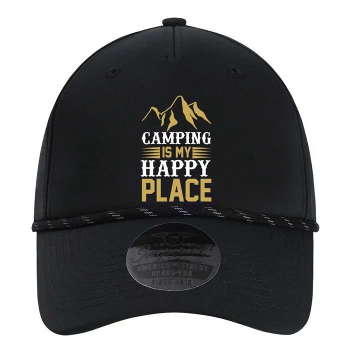 Camping Is My Happy Place Performance The Dyno Cap