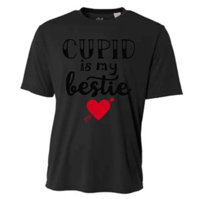 Cupid Is My Bestie Unisex Gift Cooling Performance Crew T-Shirt