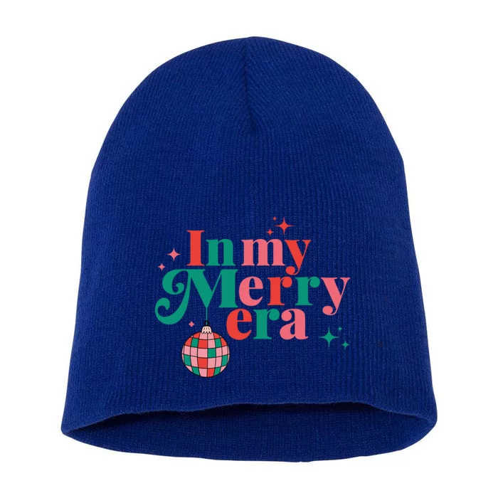 Christmas In My Merry Era Xmas Holiday Christmas Short Acrylic Beanie