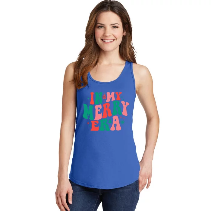 Christmas In My Merry Era Xmas Holiday Christmas Ladies Essential Tank