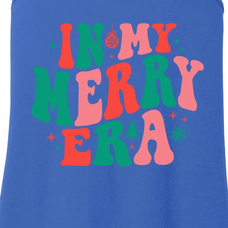 Christmas In My Merry Era Xmas Holiday Christmas Ladies Essential Tank