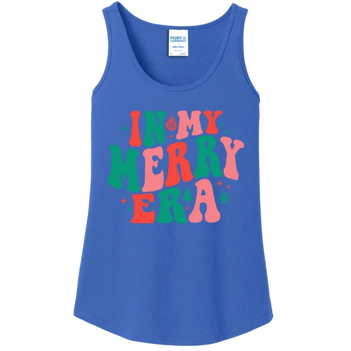 Christmas In My Merry Era Xmas Holiday Christmas Ladies Essential Tank