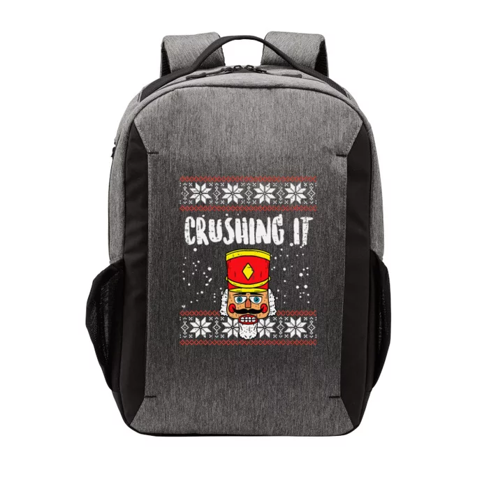 Crushing It Nutcracker Ugly Christmas Xmas Vector Backpack