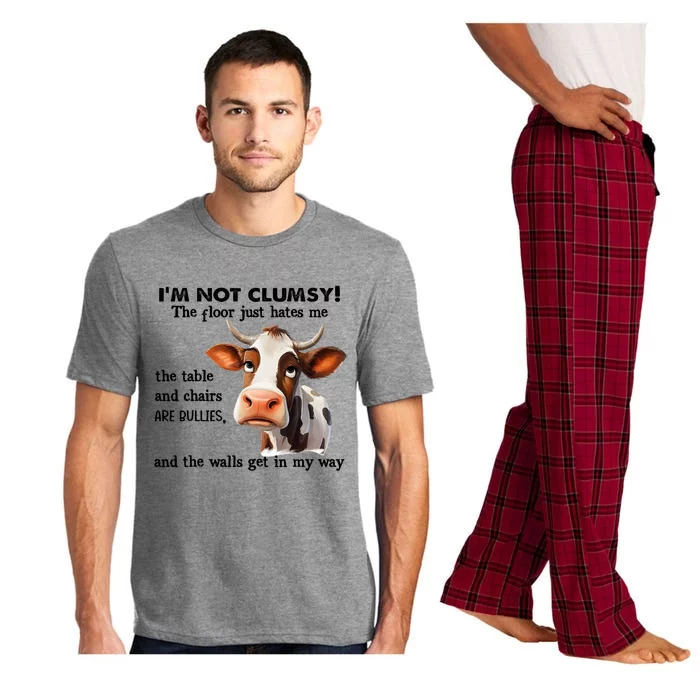 Cow IM Not Clumsy The Floor Just Hates Me The Table Pajama Set